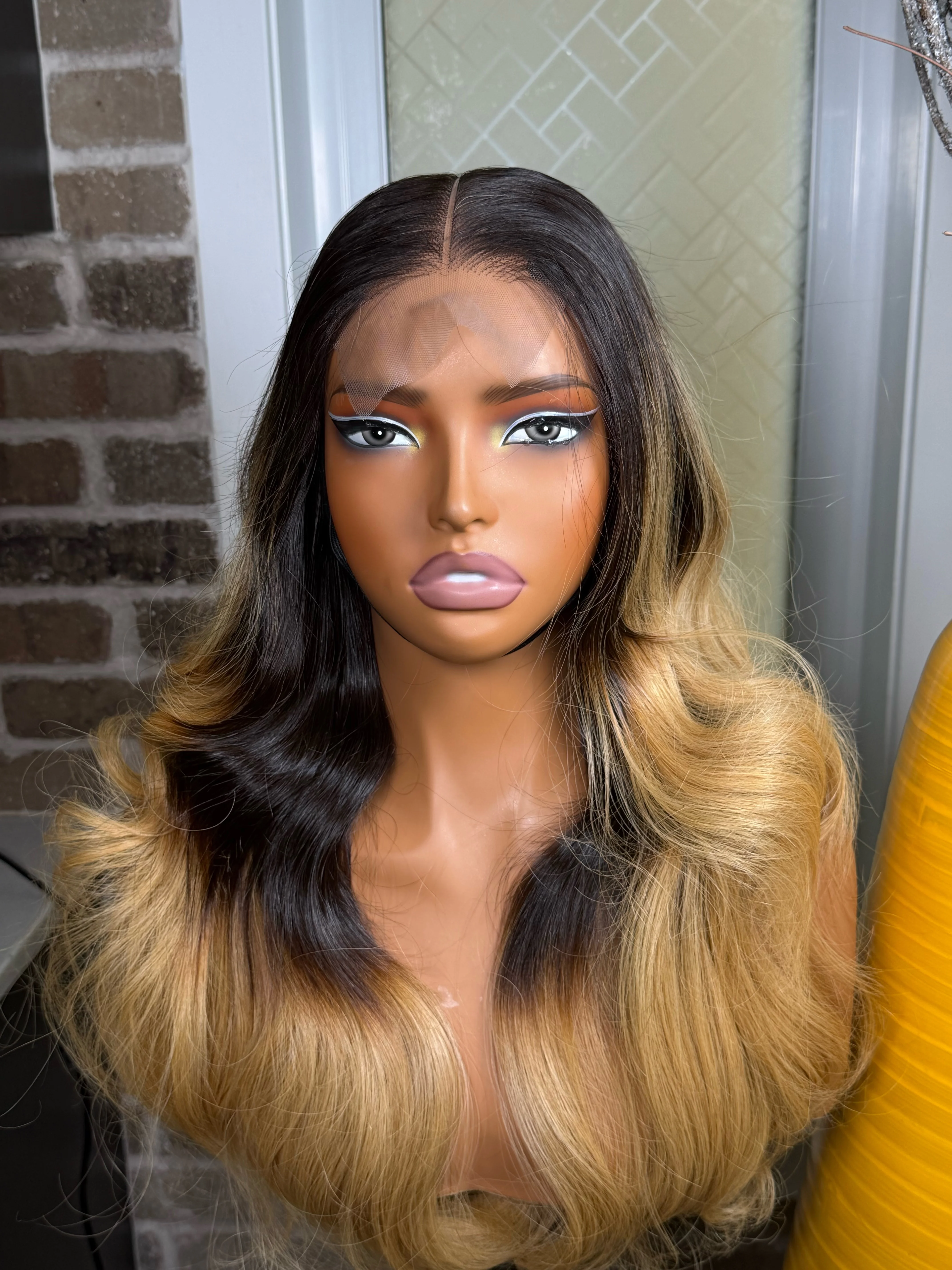 Raw human hair wig