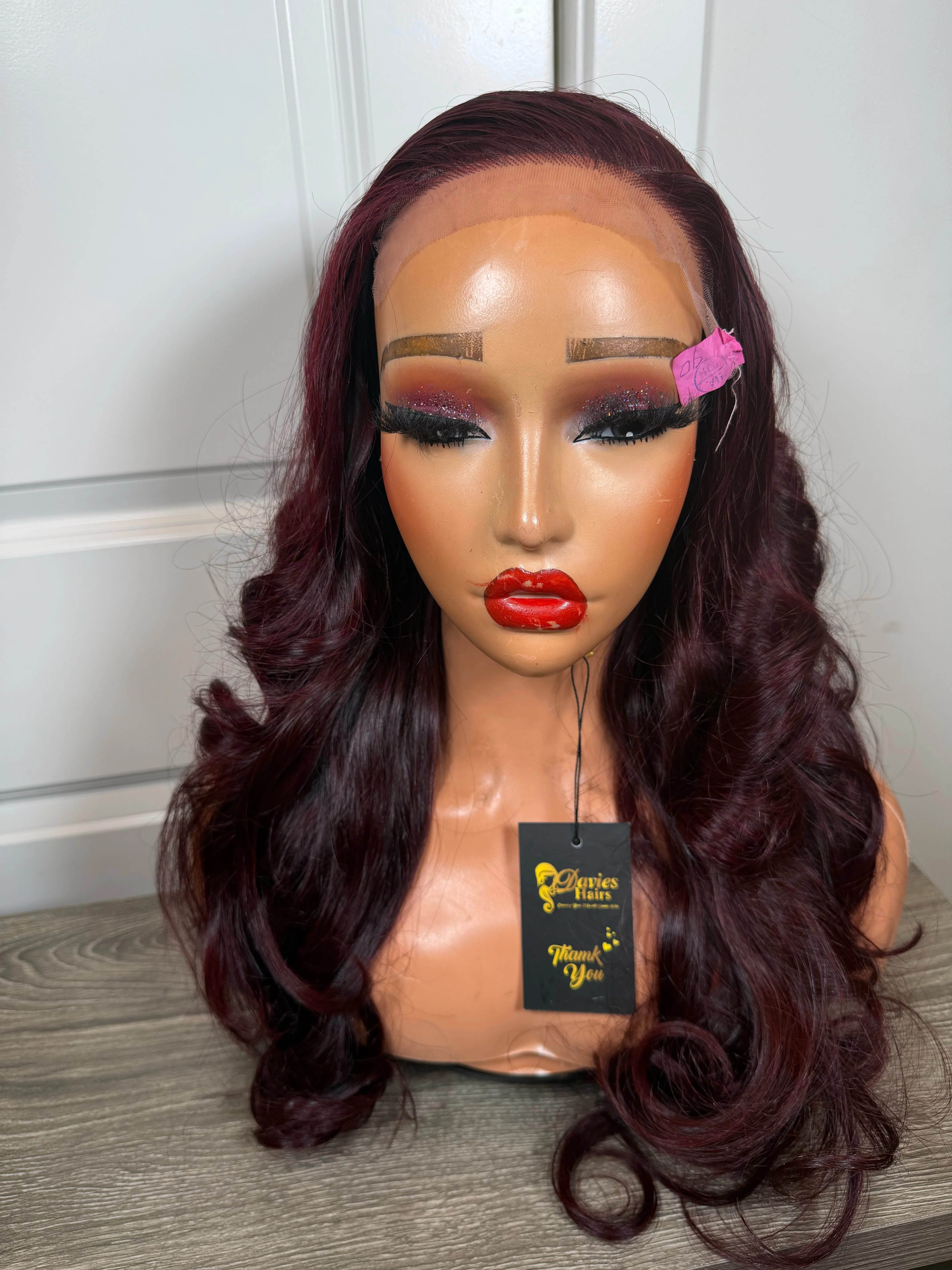 Donor  quality wine wavy wig