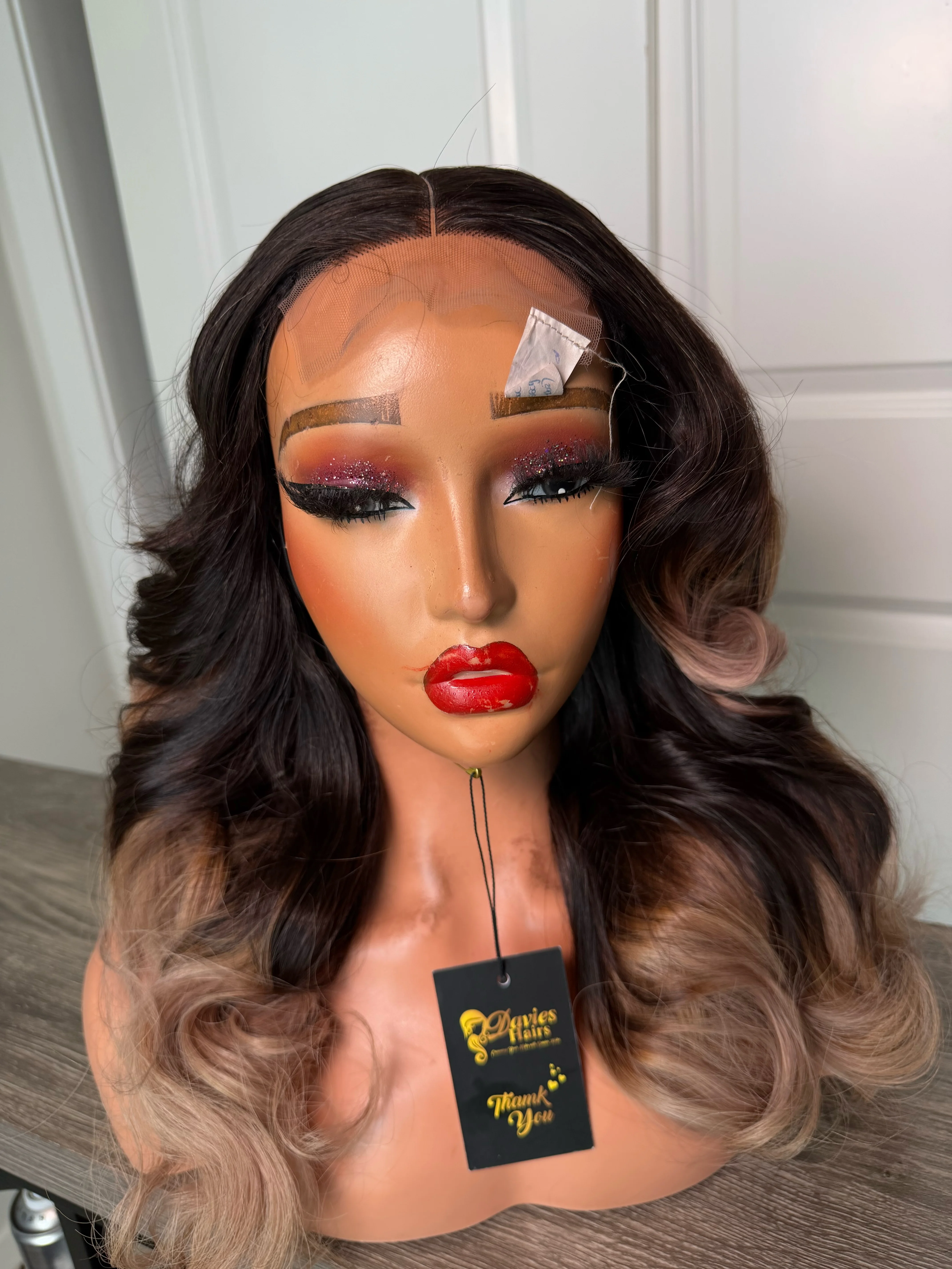 Raw ombré ash grey wavy