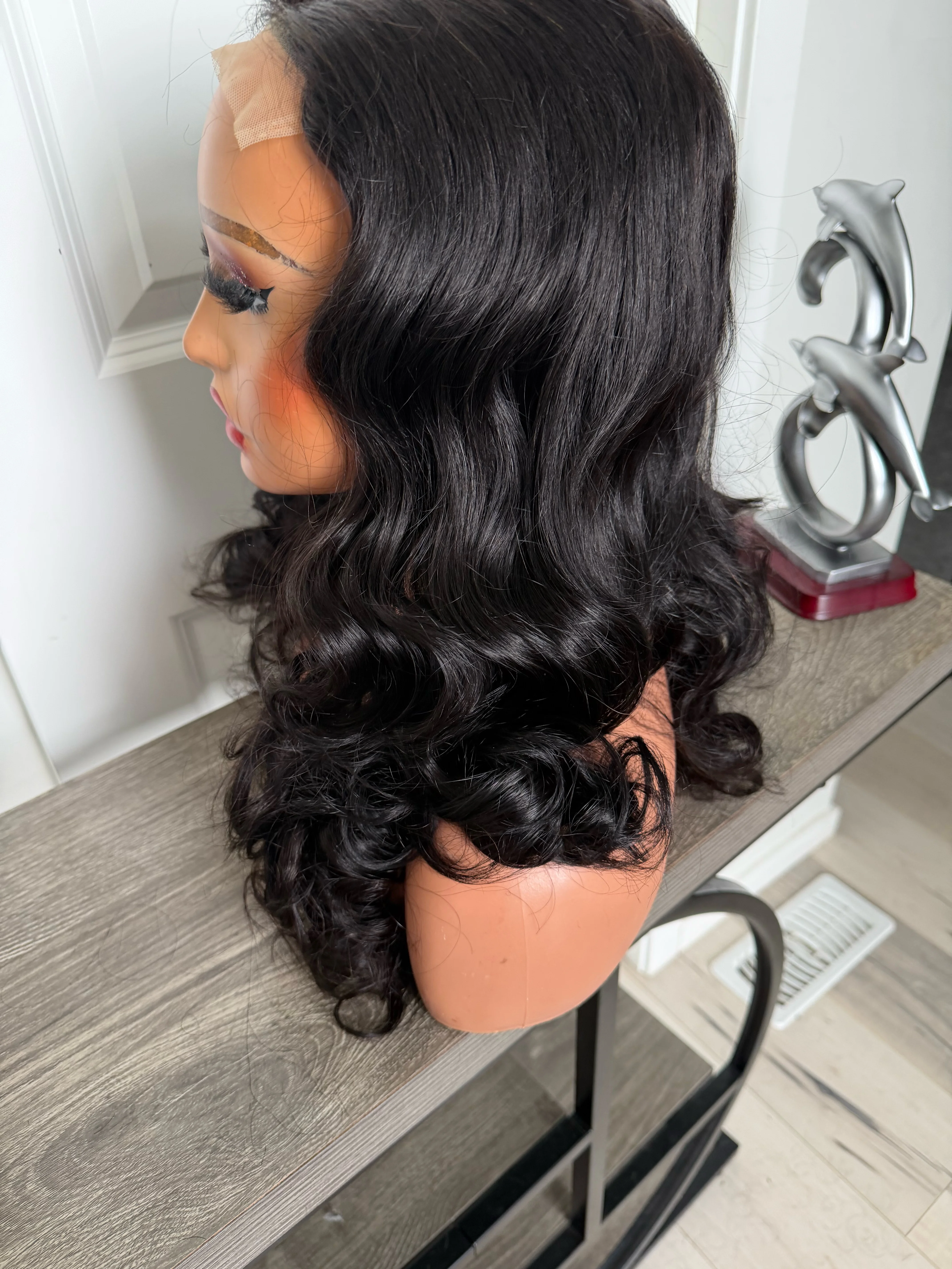 Raw  quality natural color wavy wig