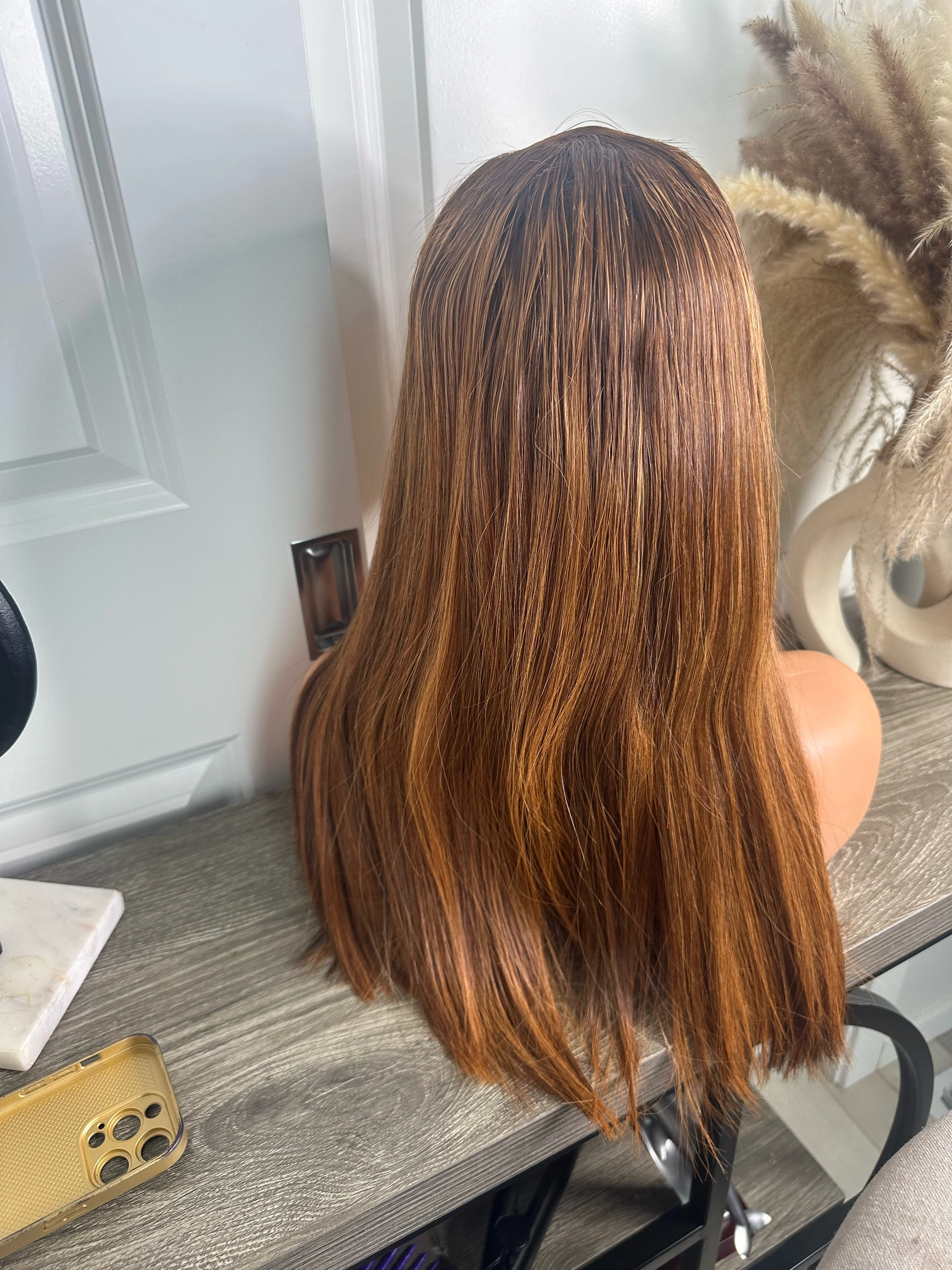 Raw quality ombré two tone bone straight wig