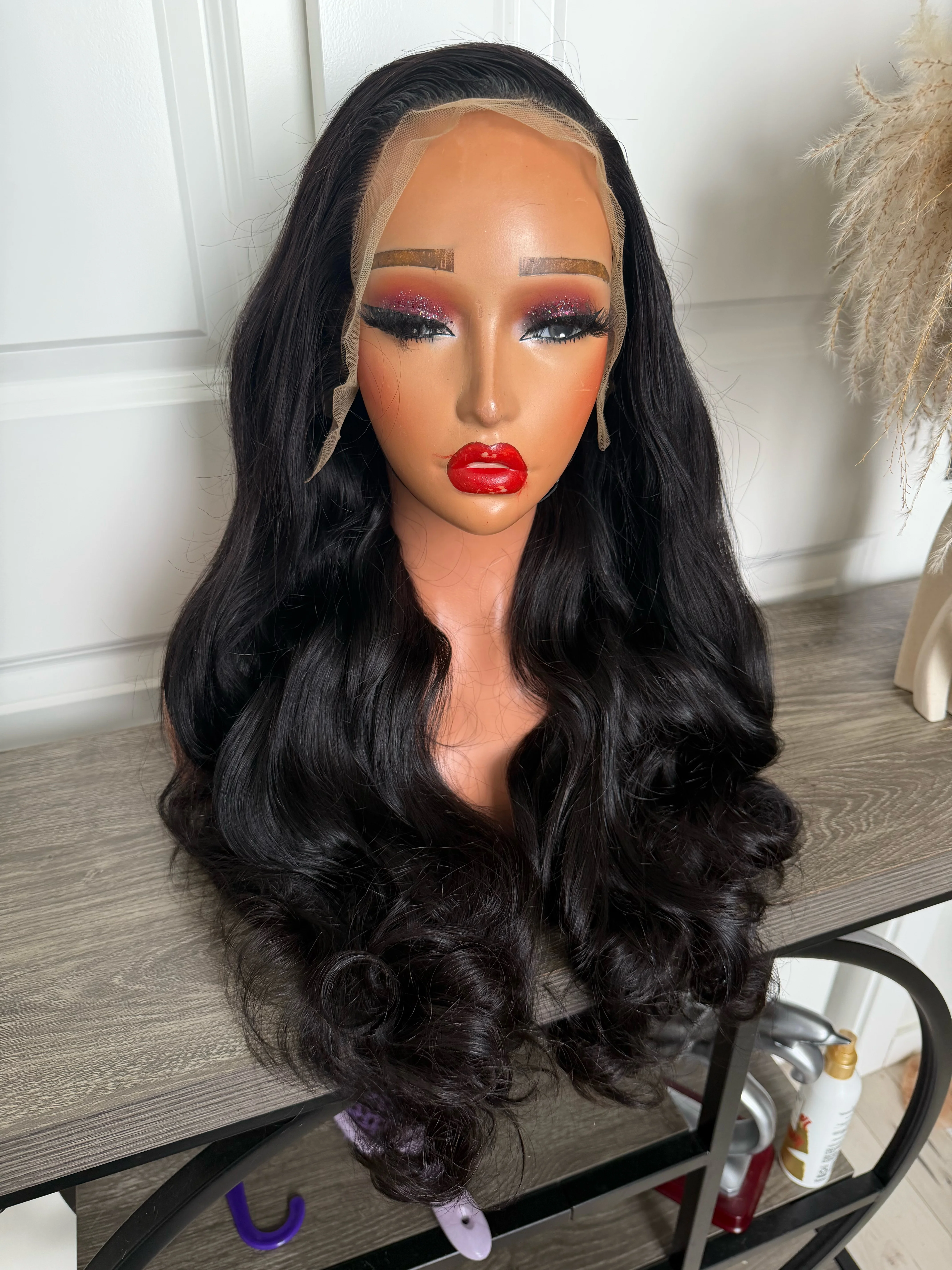 Raw  quality natural color wavy wig