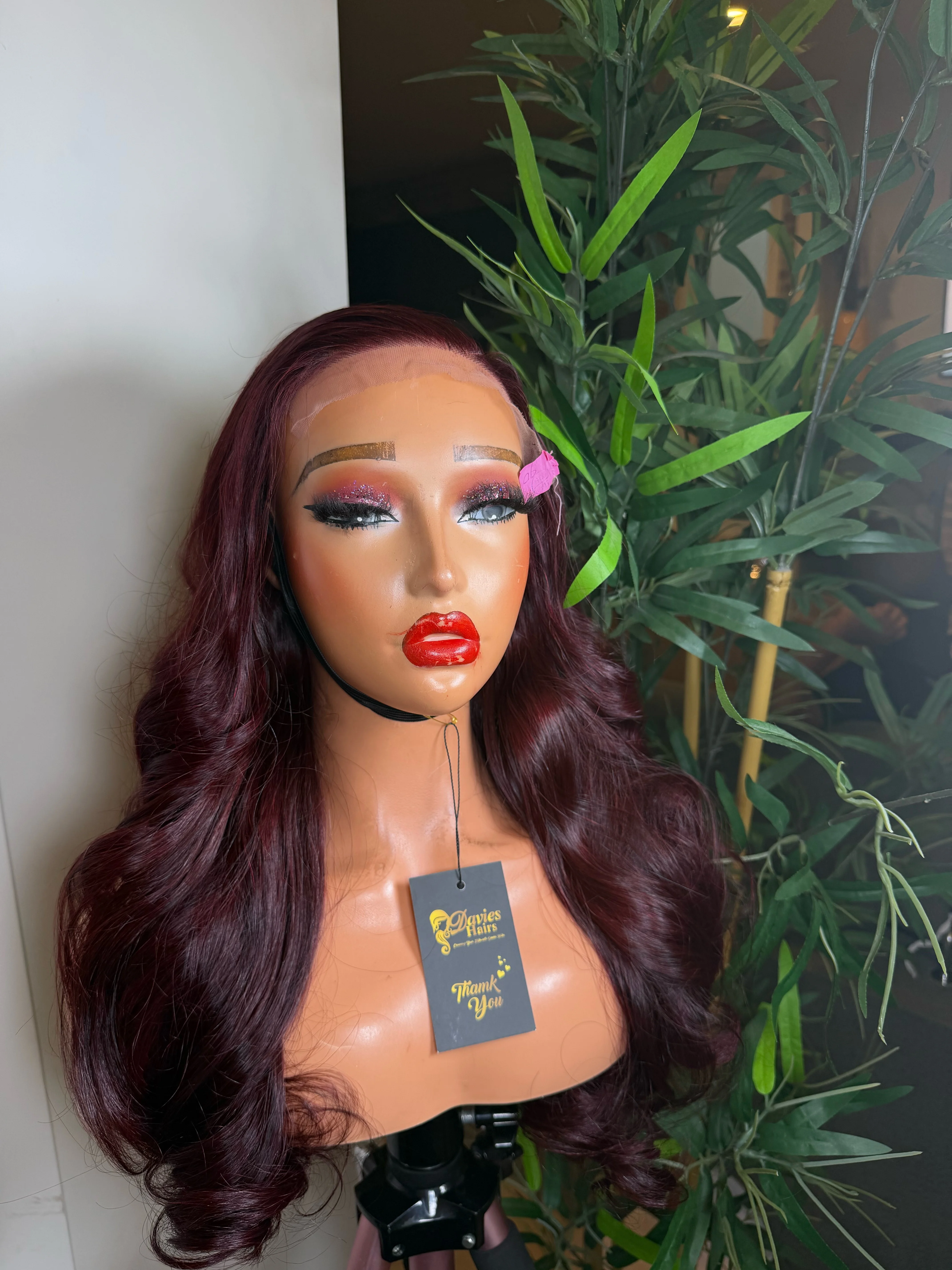 Donor  quality wine wavy wig