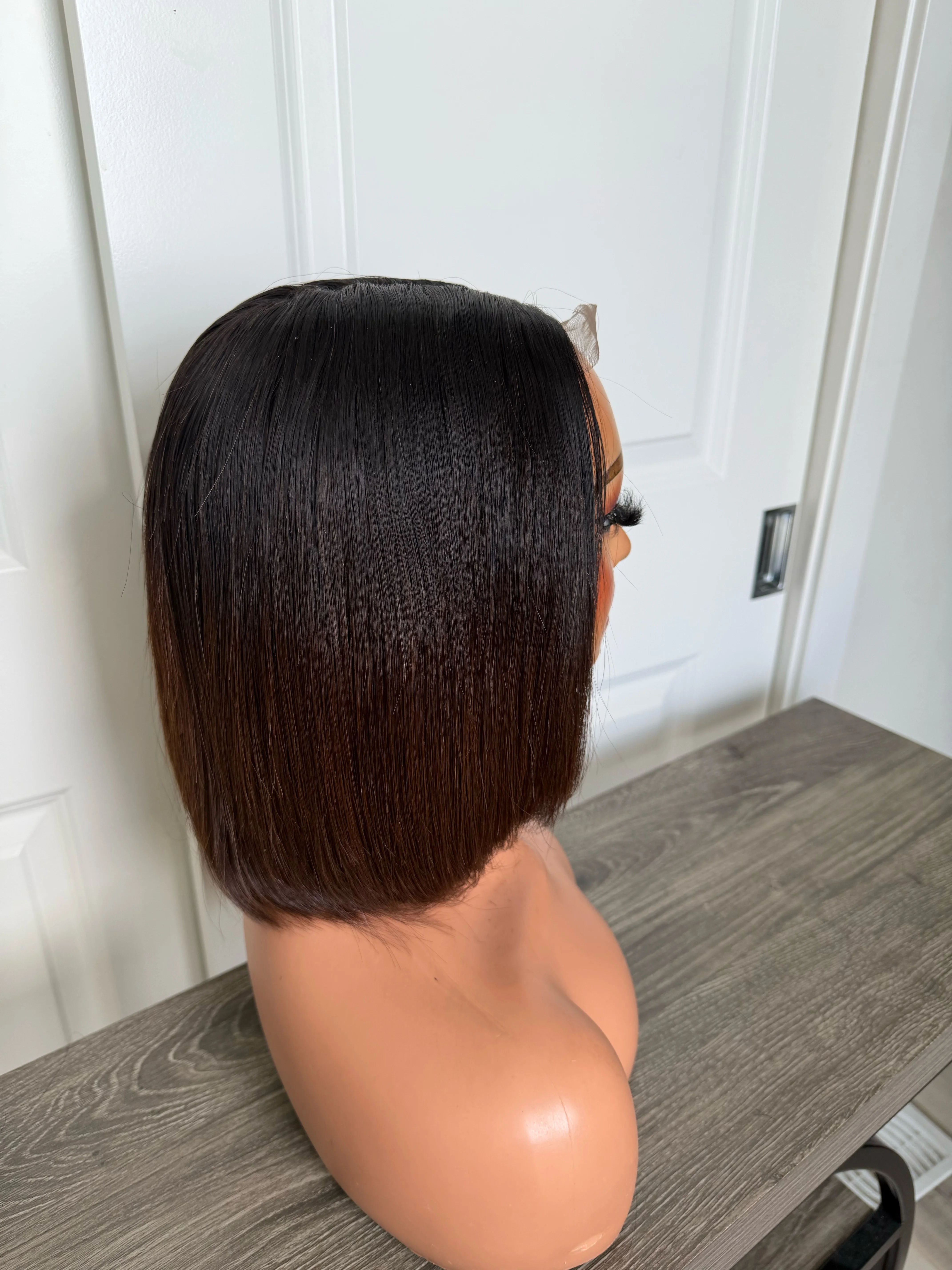 Raw quality ombré bone straight wig