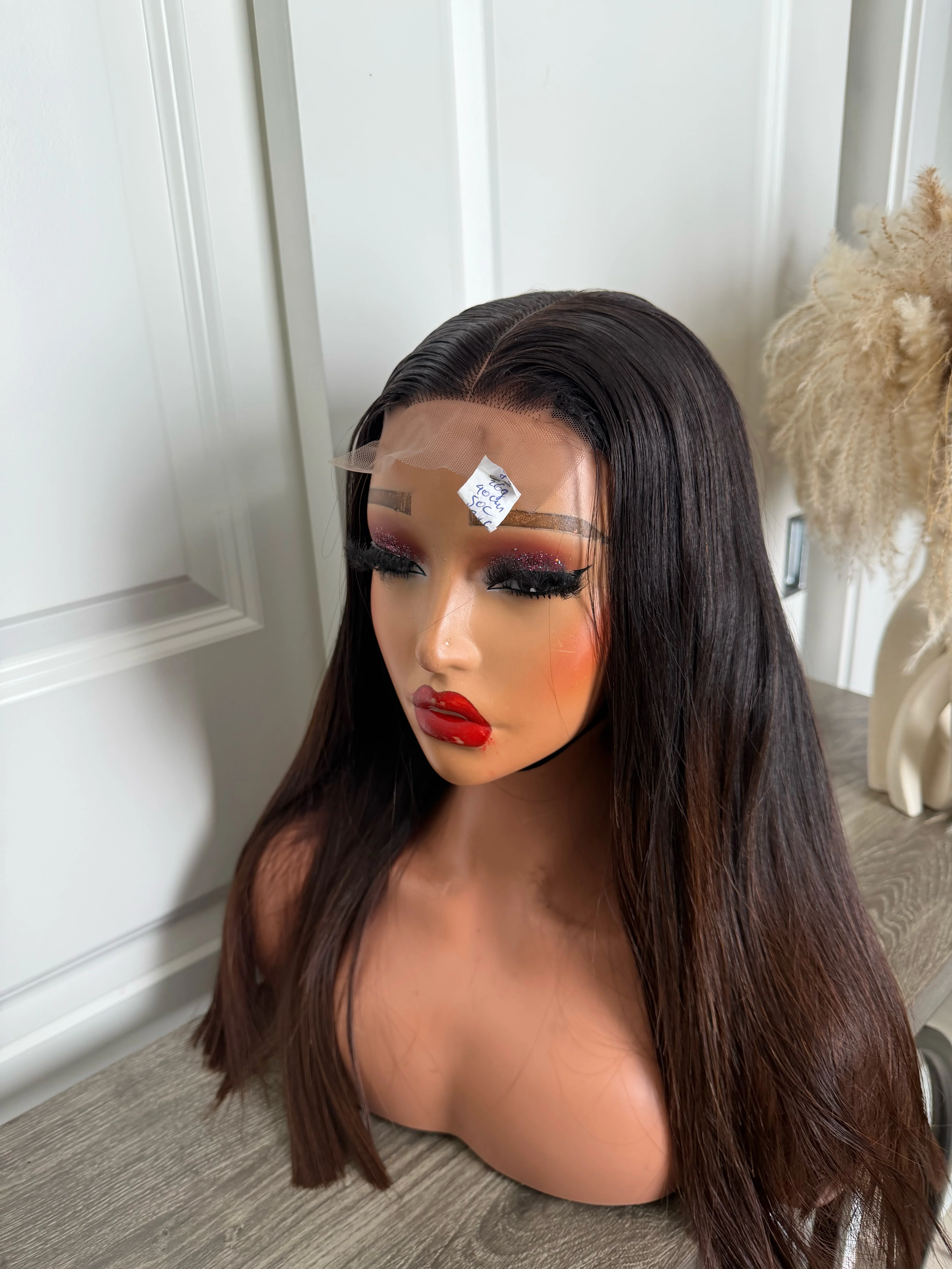 Raw quality ombré two tone bone straight wig second