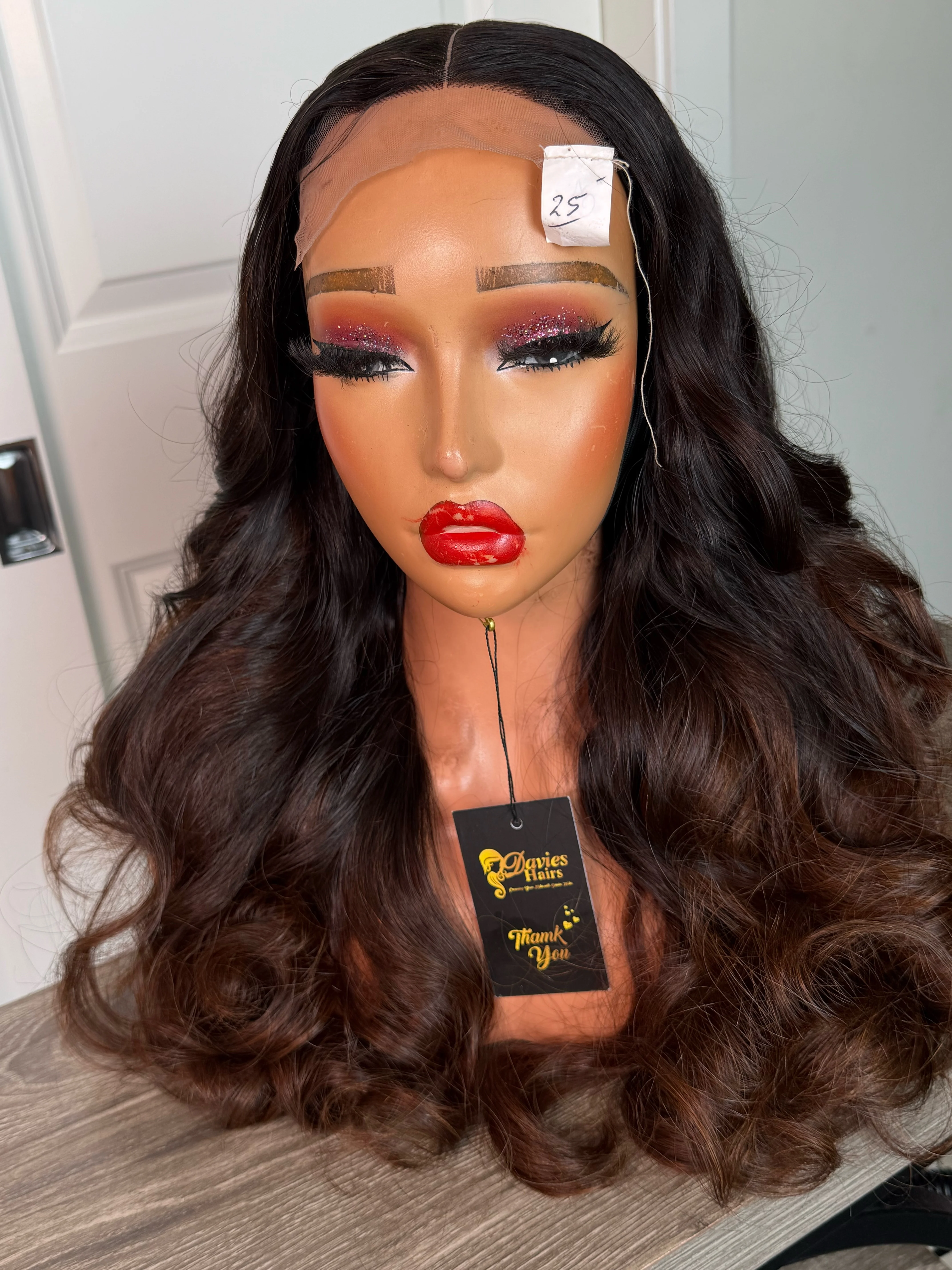Raw ombré brown wavy second image