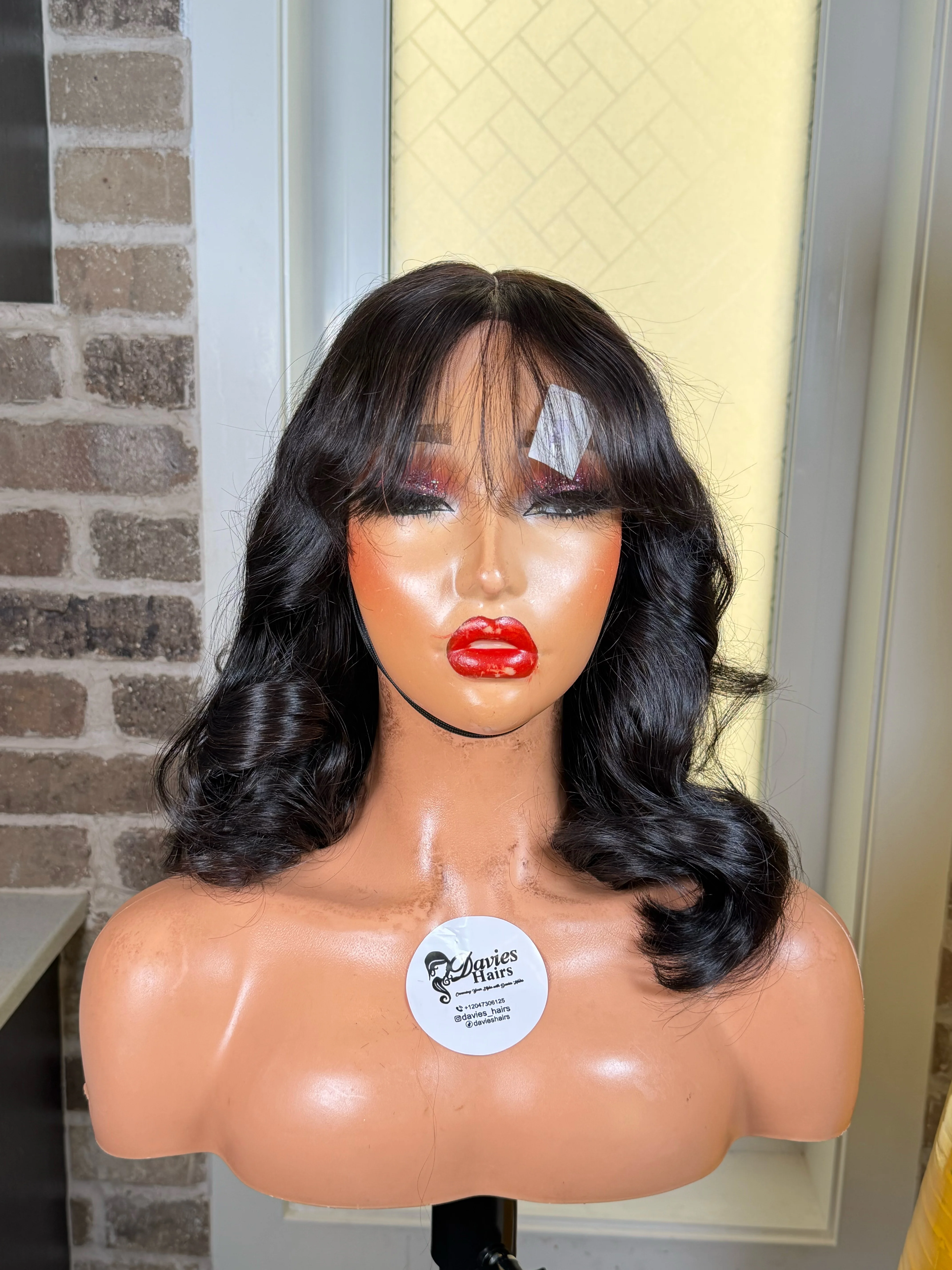 Natural Donor wavy wig