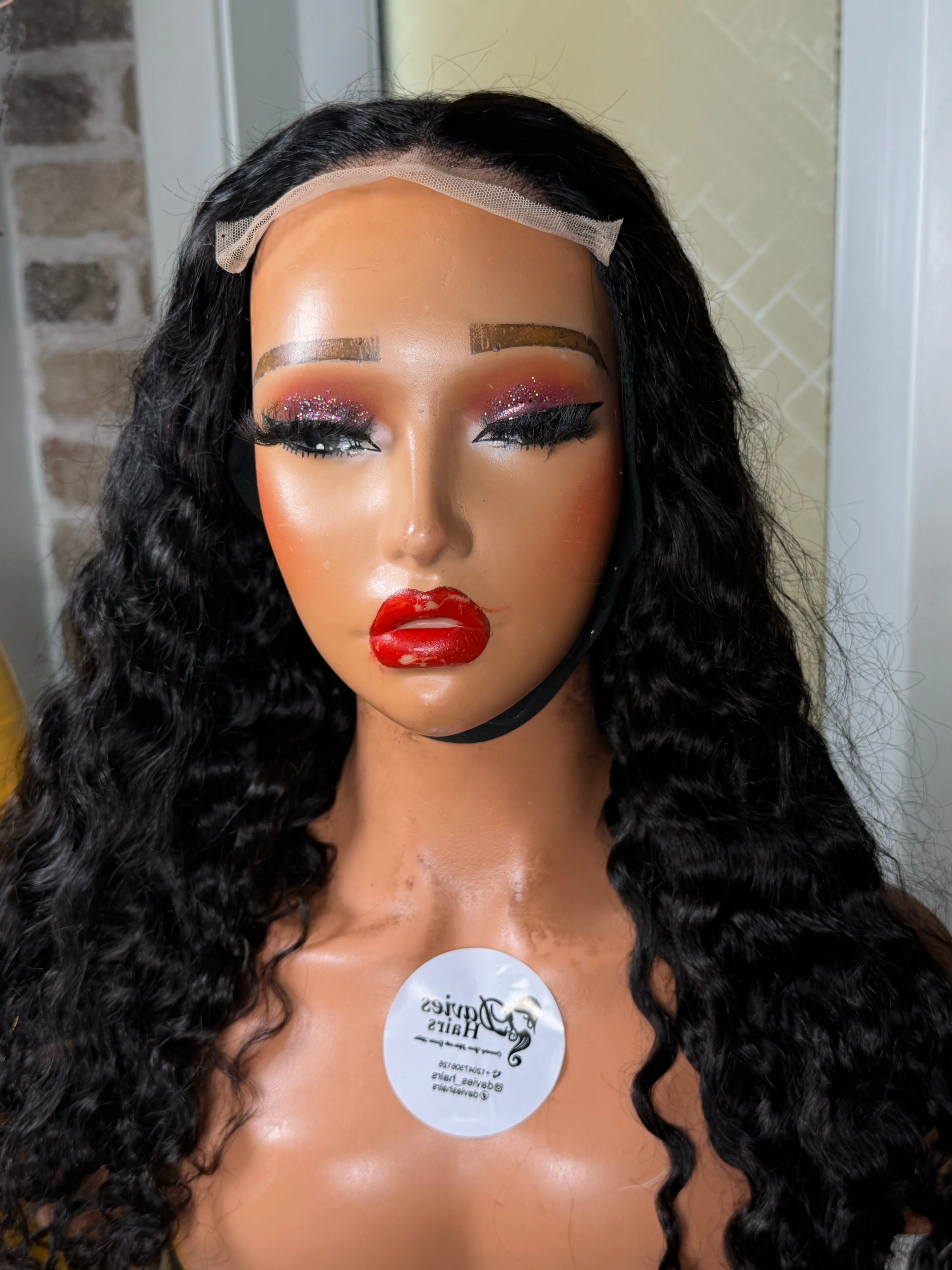 Raw Deep curl wig