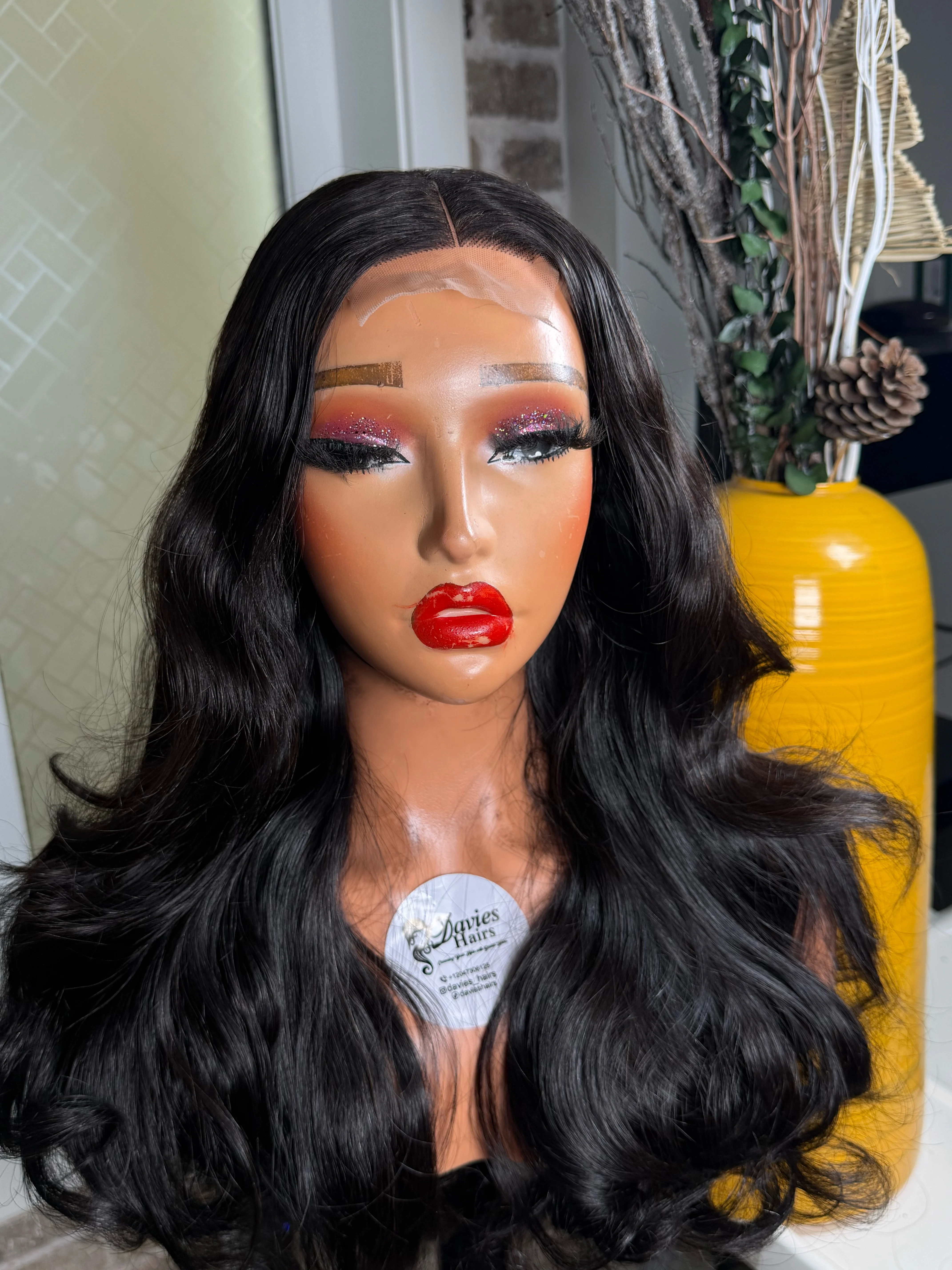 Natural raw donor wavy wig
