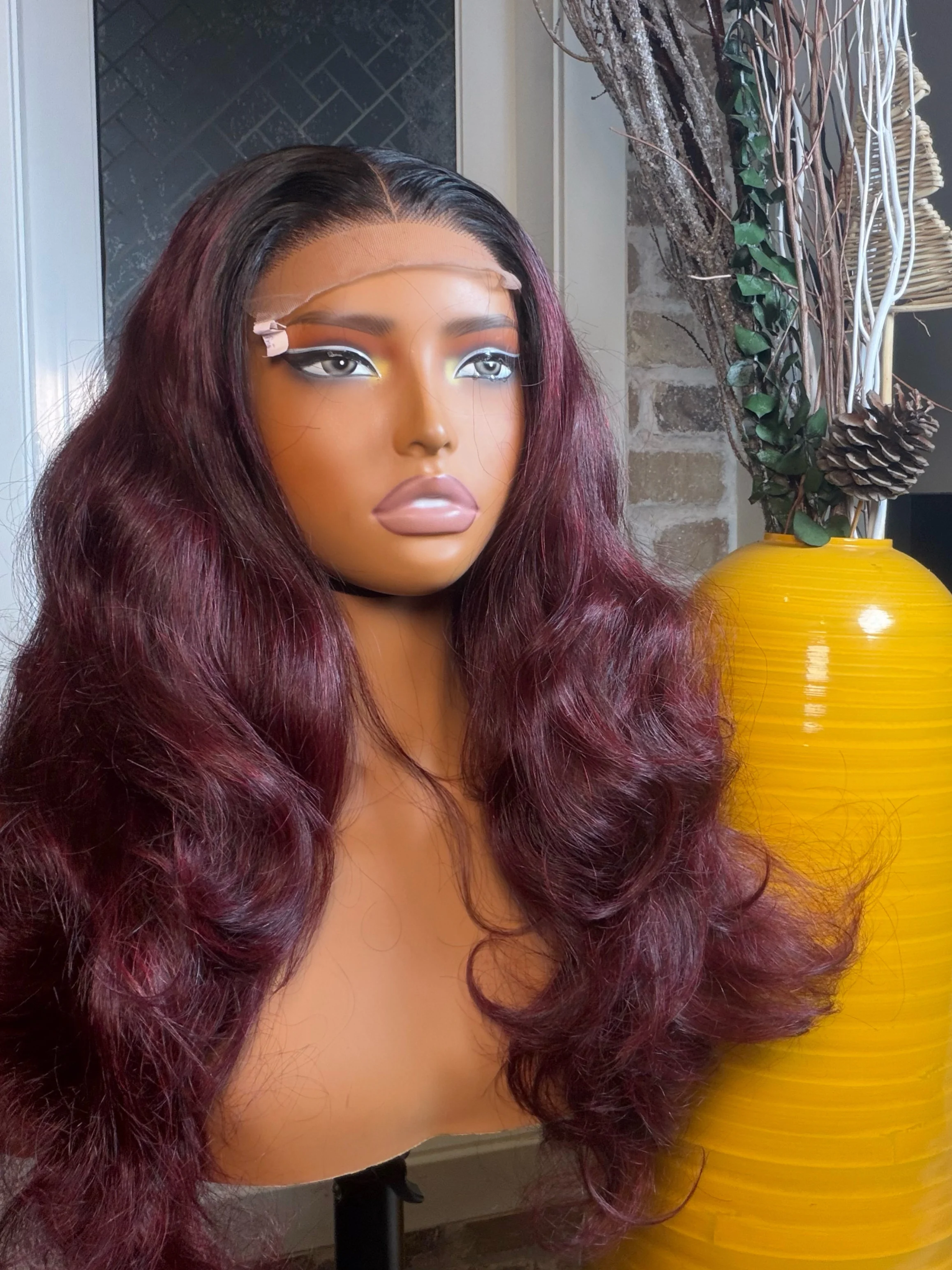 Raw Ombré burgundy second image