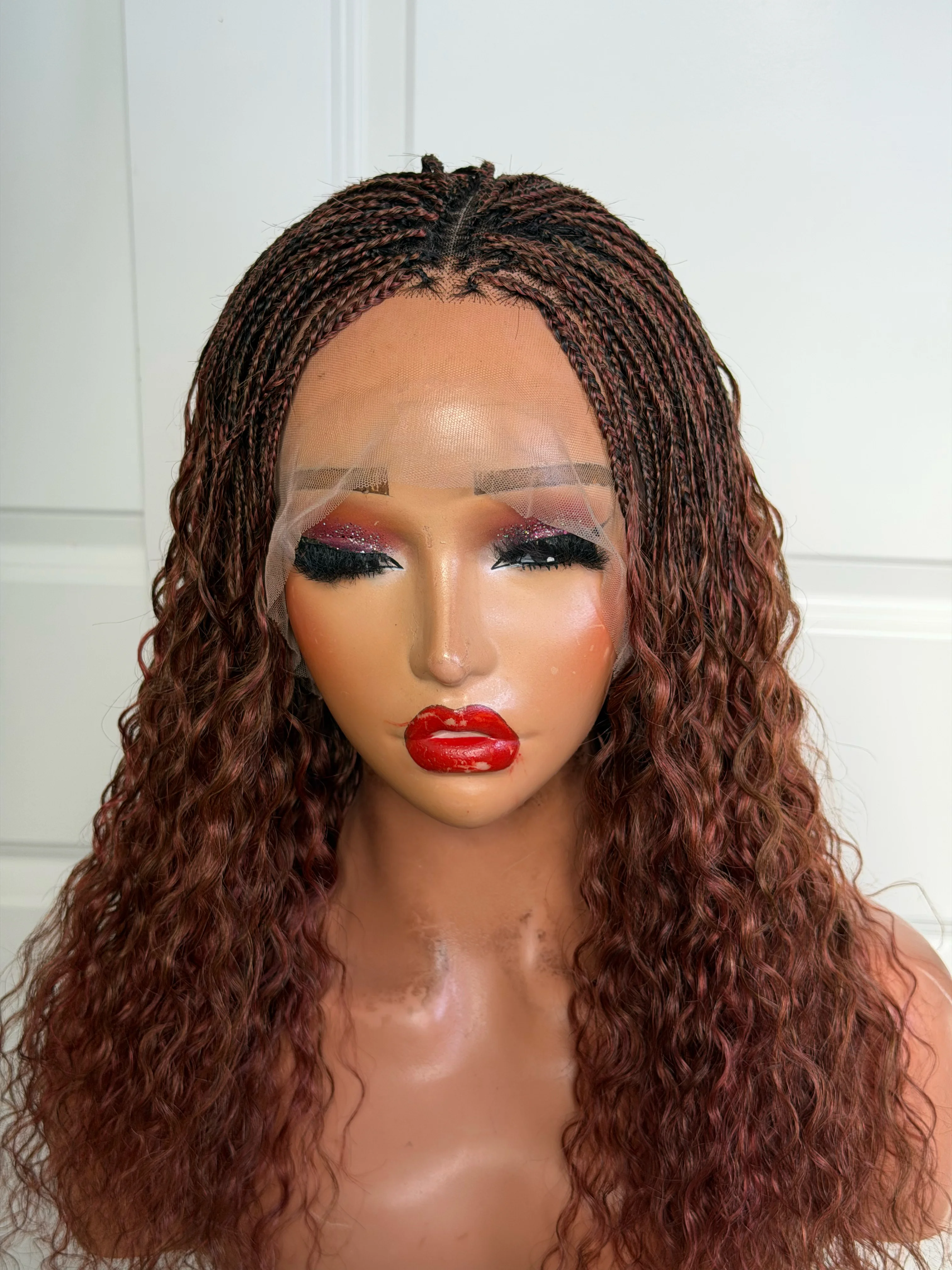 Raw Human hair braided wig