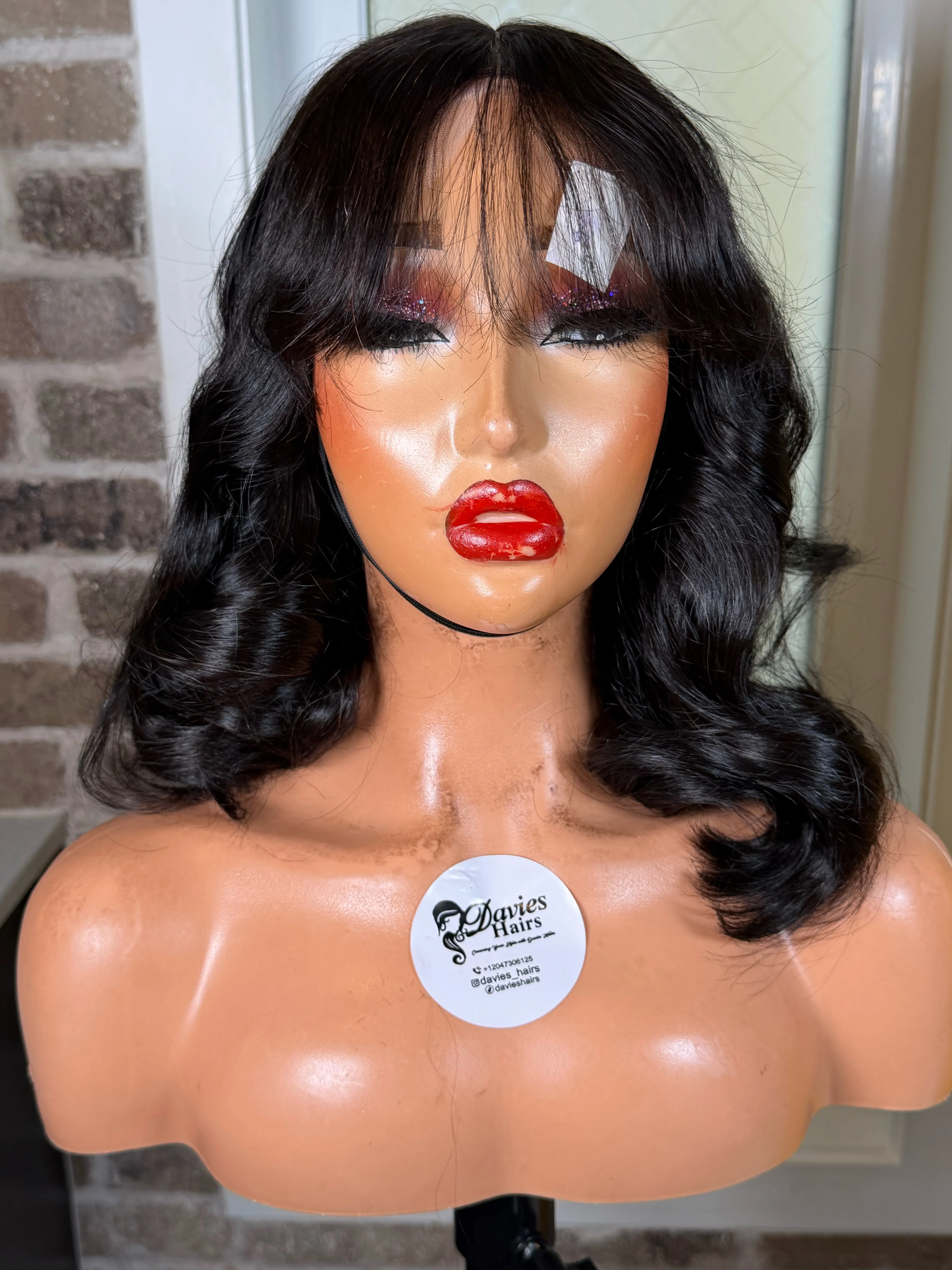 Natural Donor wavy wig