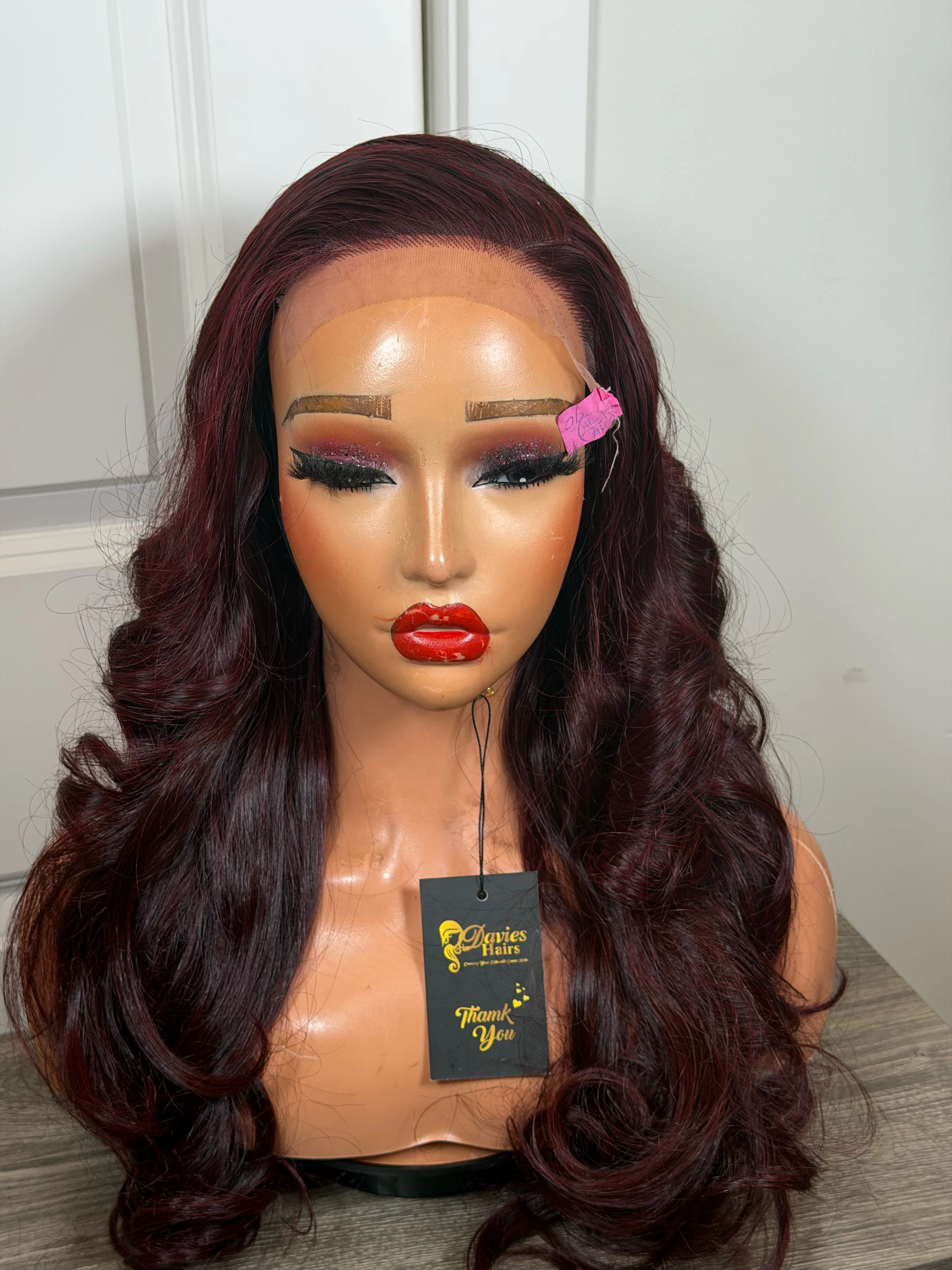Donor  quality wine wavy wig