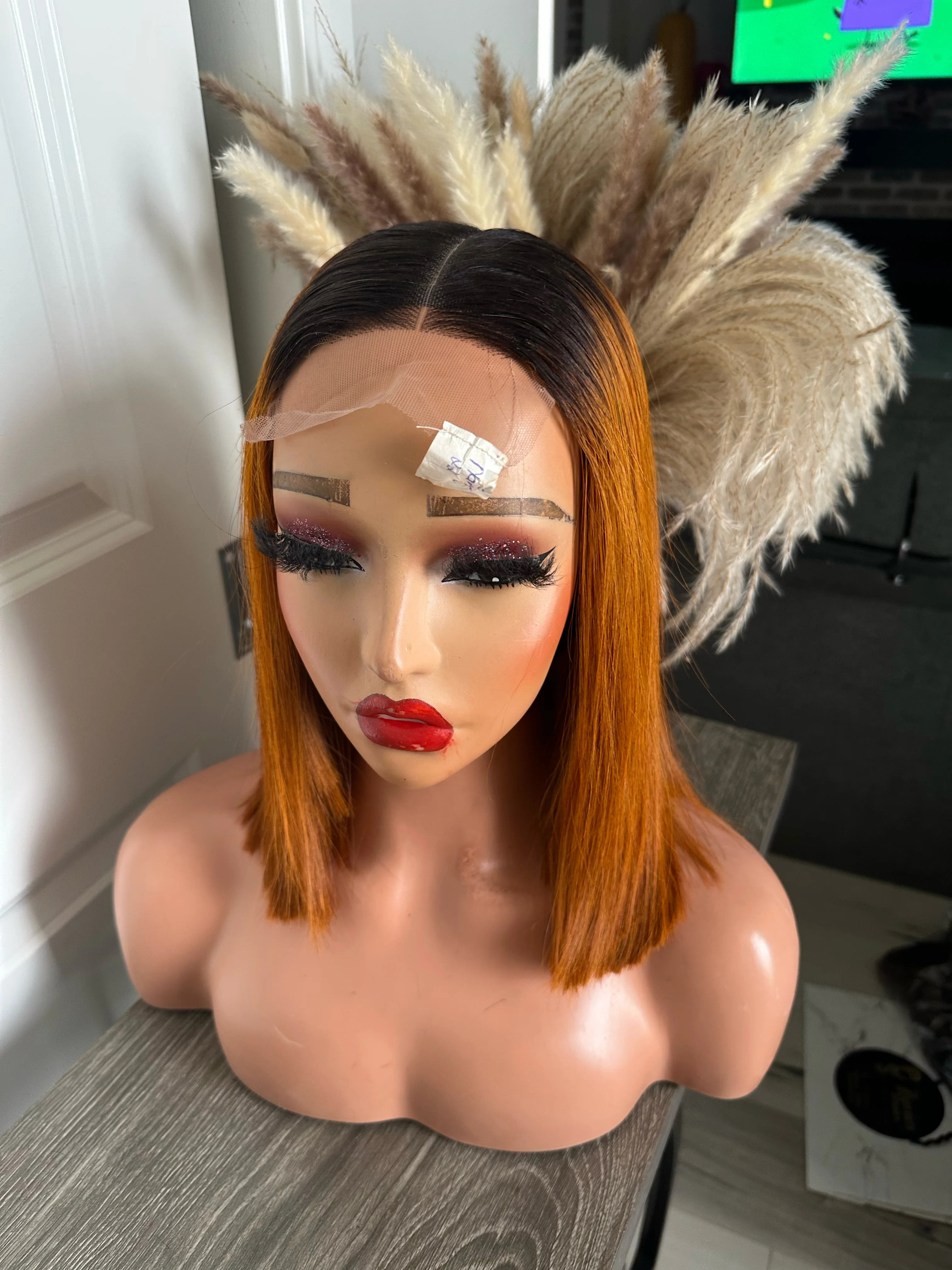 Ombré Ginger bone straight
