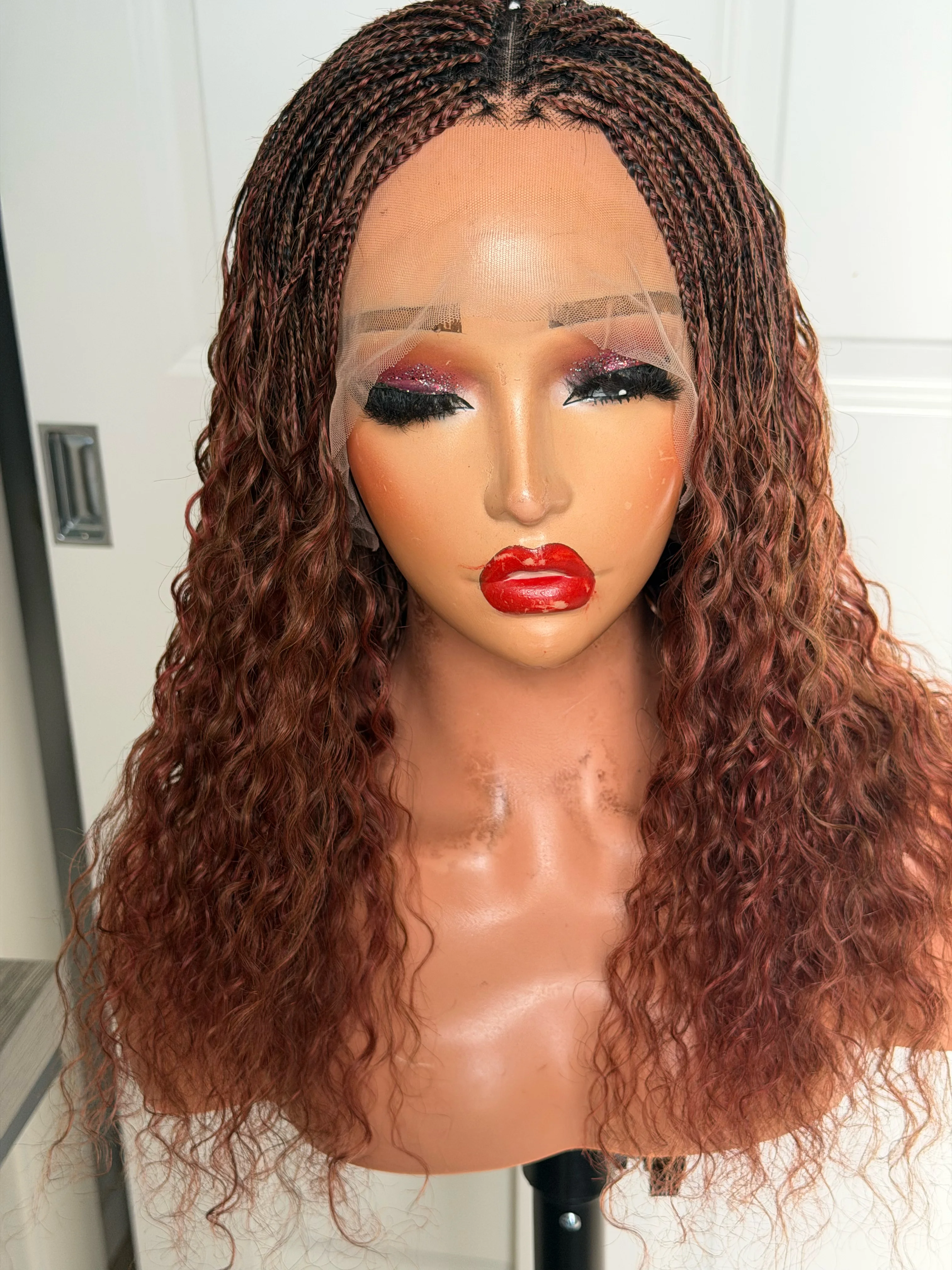 Raw Human hair braided wig